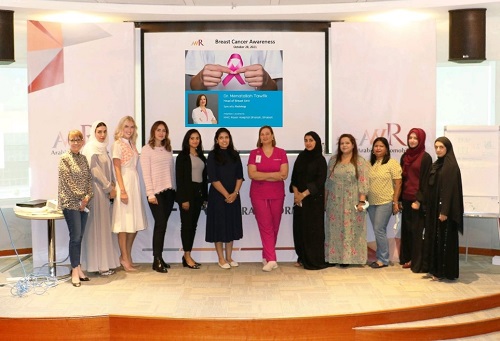 nmc conducted breast cancer awareness event at aw rostamani group dubai on thursday 28th october 2021