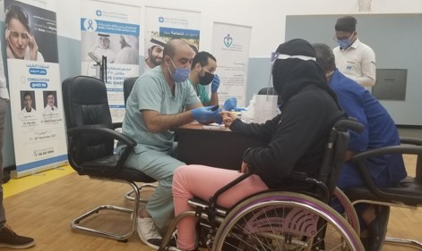 nmc conducted health screening sharjah city for humanitarian services 005