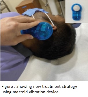 Innovation of a new treatment strategy in treating persistent refractory positional vertigo using mastoid vibration device.