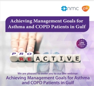 Dr. Emadeldin Ibrahim Consultant Pulmonologist NMC Royal Hospital Sharjah was a speaker in a virtual conference titled “Achieving Management Goals for Asthma and COPD patients in Gulf”