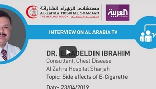 Dr. Emadeldin Ibrahim, Consultant Chest Diseases, NMC Royal Hospital Sharjah was interviewed on Al Arabiya TV. 